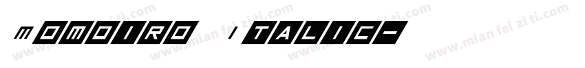 Momoiro Italic字体转换